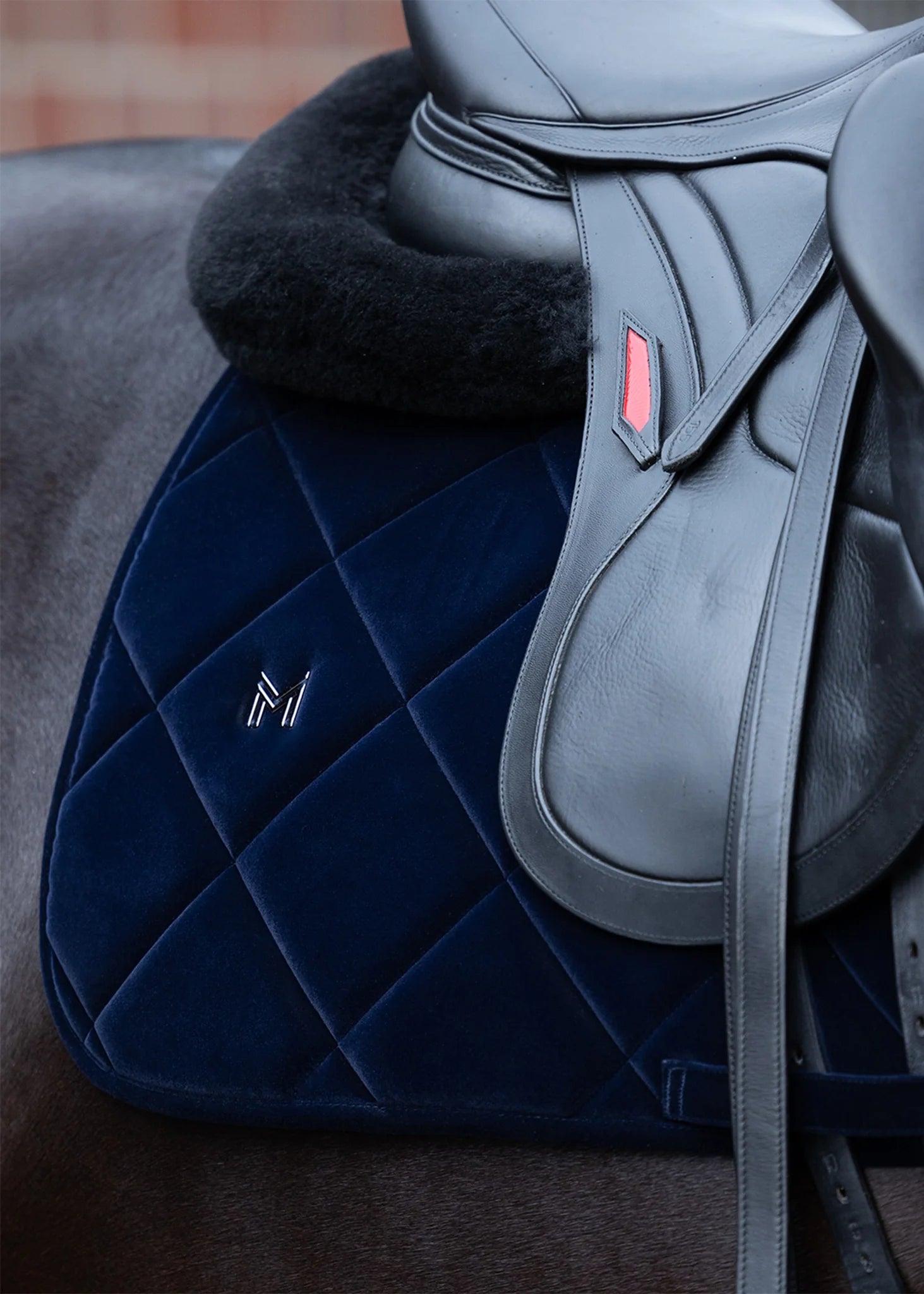 Velvet Dressage Saddle Pad (Sapphire)