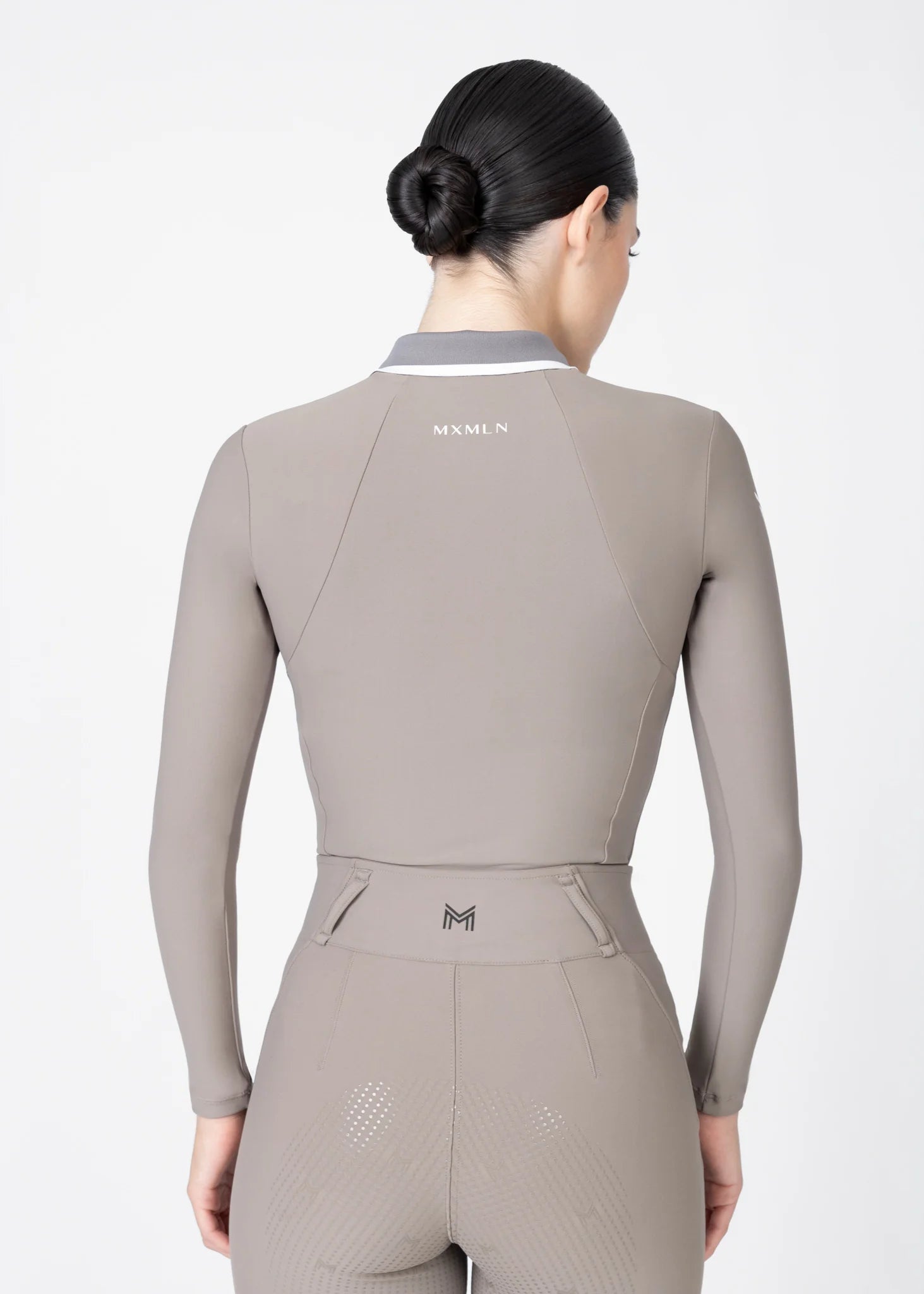 Concept Long Sleeve Polo Shirt (Taupe)