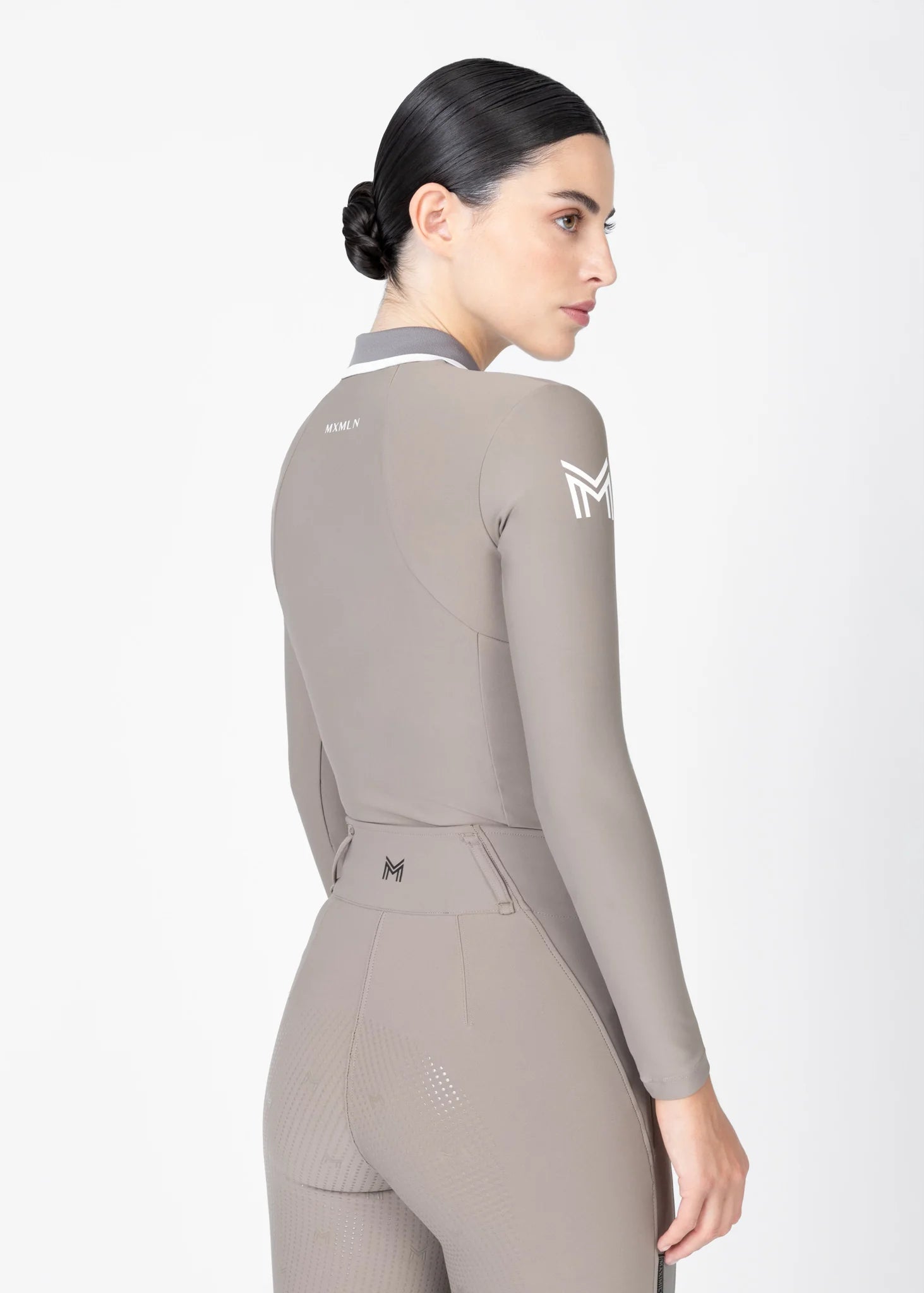 Concept Long Sleeve Polo Shirt (Taupe)