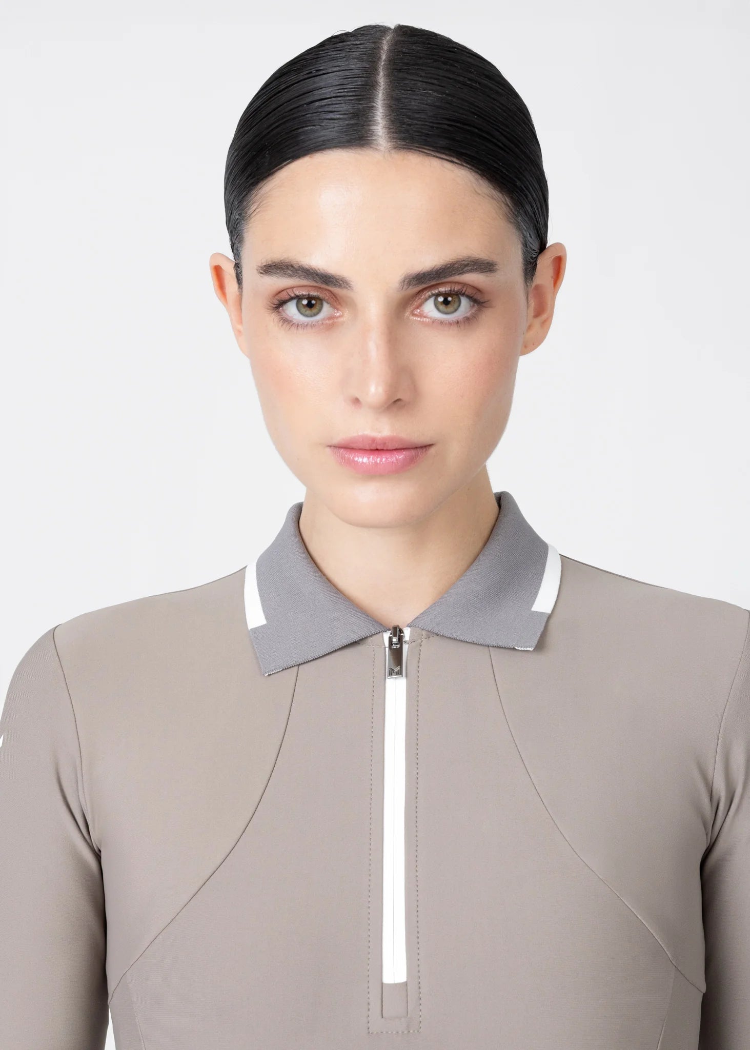 Concept Long Sleeve Polo Shirt (Taupe)