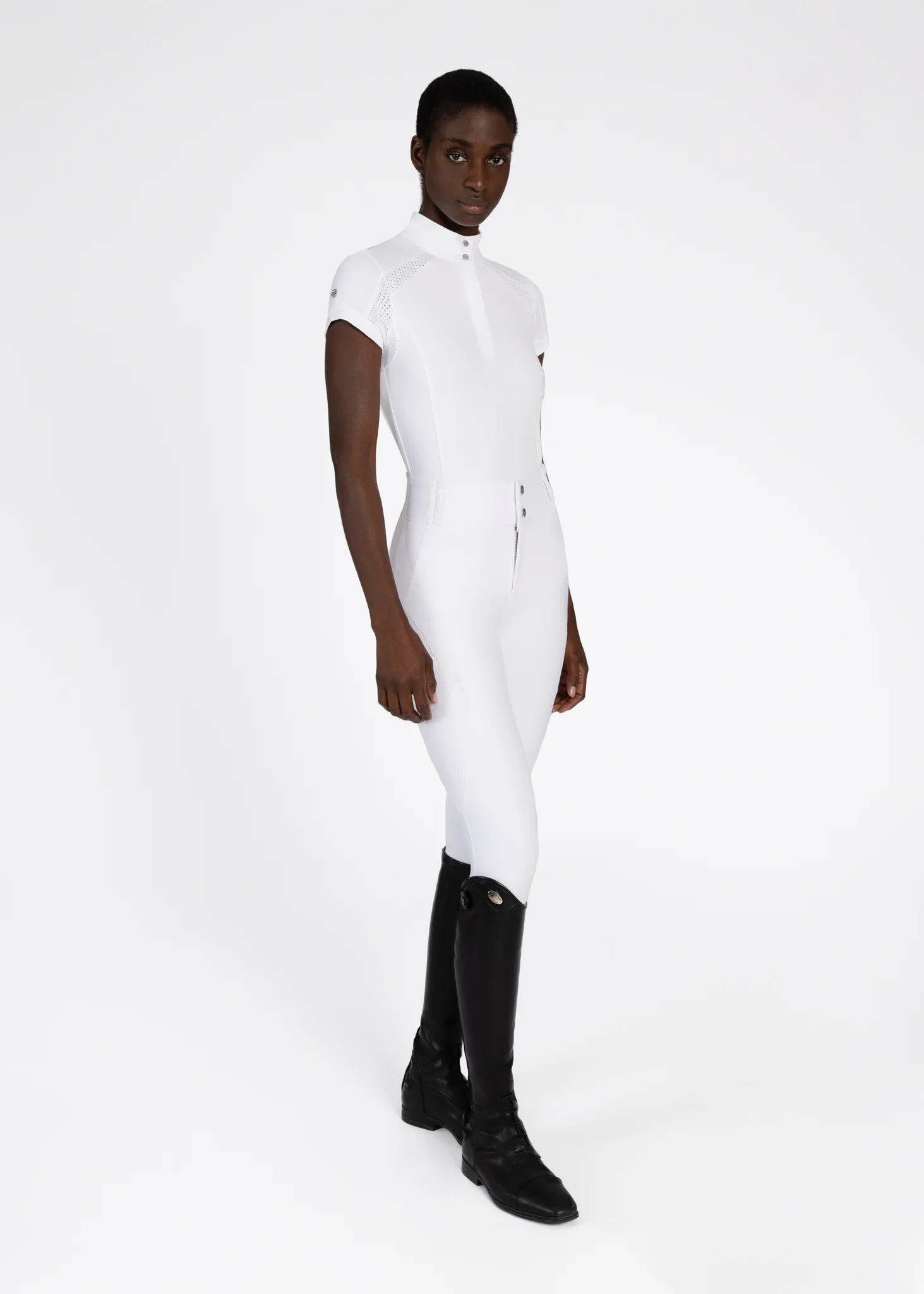 Aveen Short Sleeve Show Shirt (White)