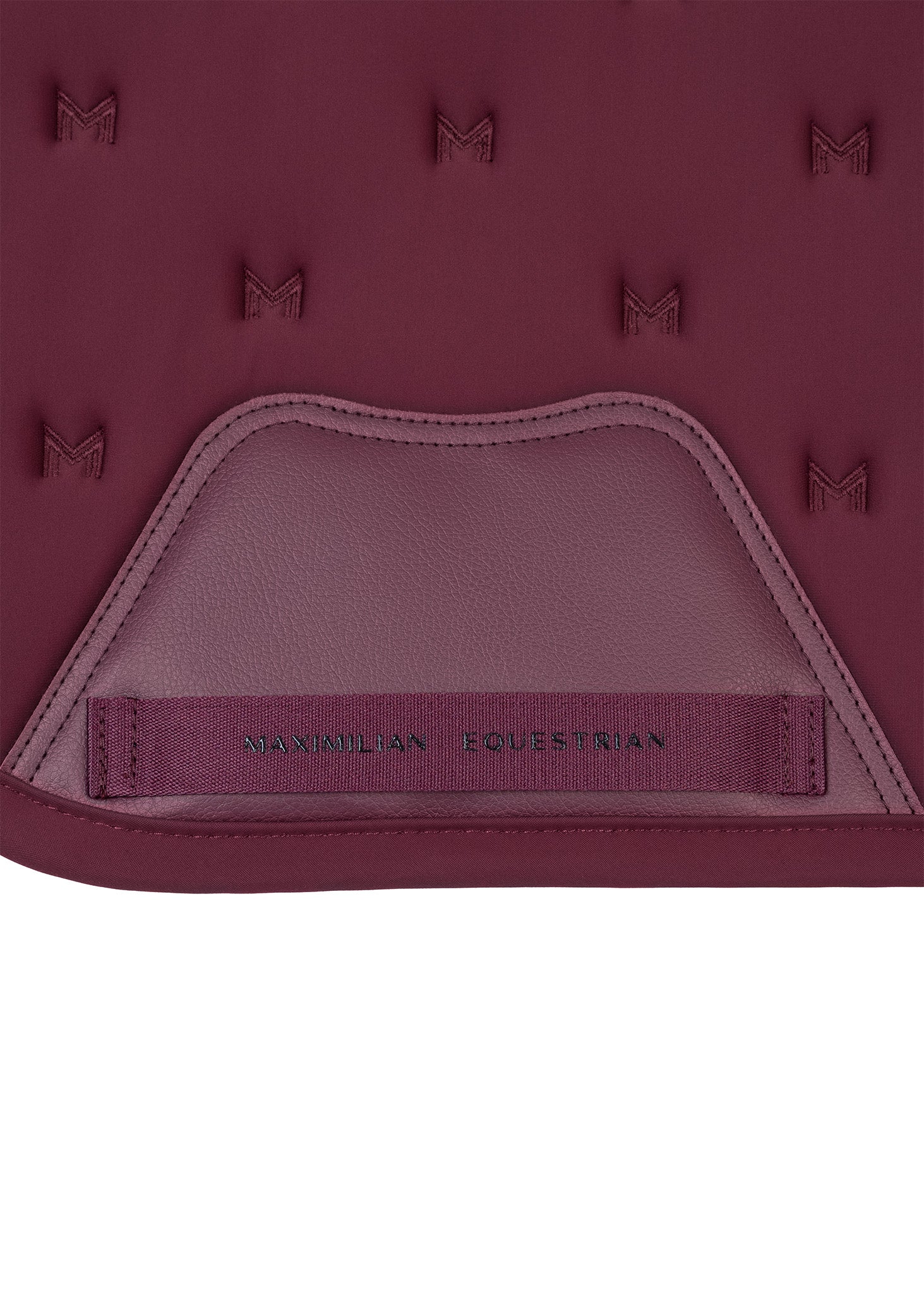 Stamp Jumping Saddle Pad (Burgundy)