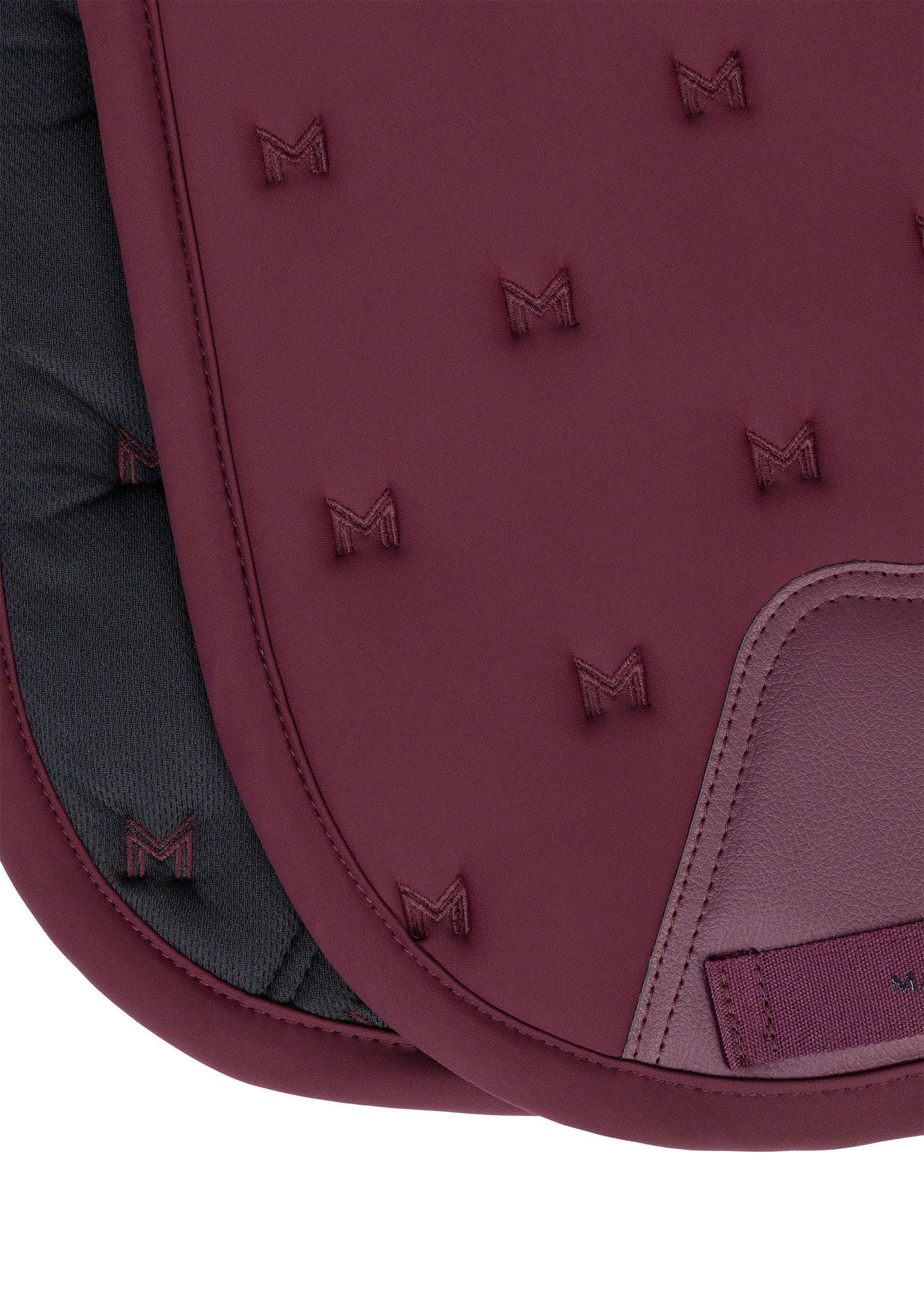 Stamp Jumping Saddle Pad (Burgundy)