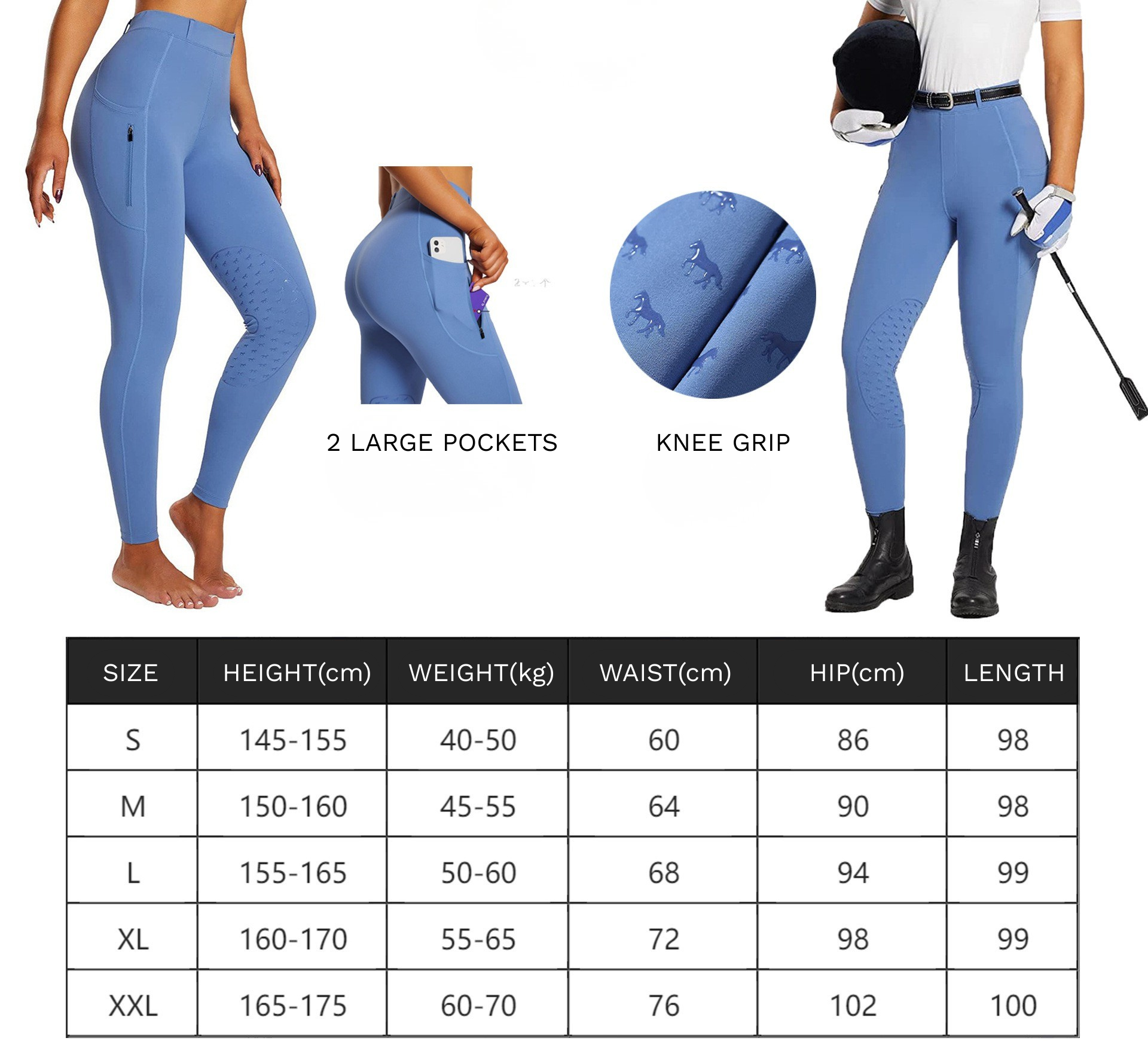 Horse Riding Knee-Grip Legging