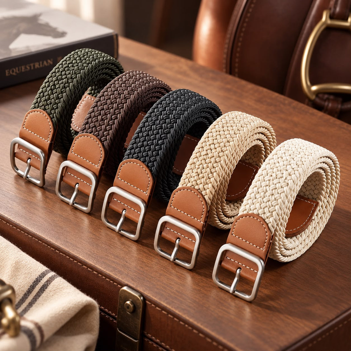 Woven Stretch Equestrian Belt