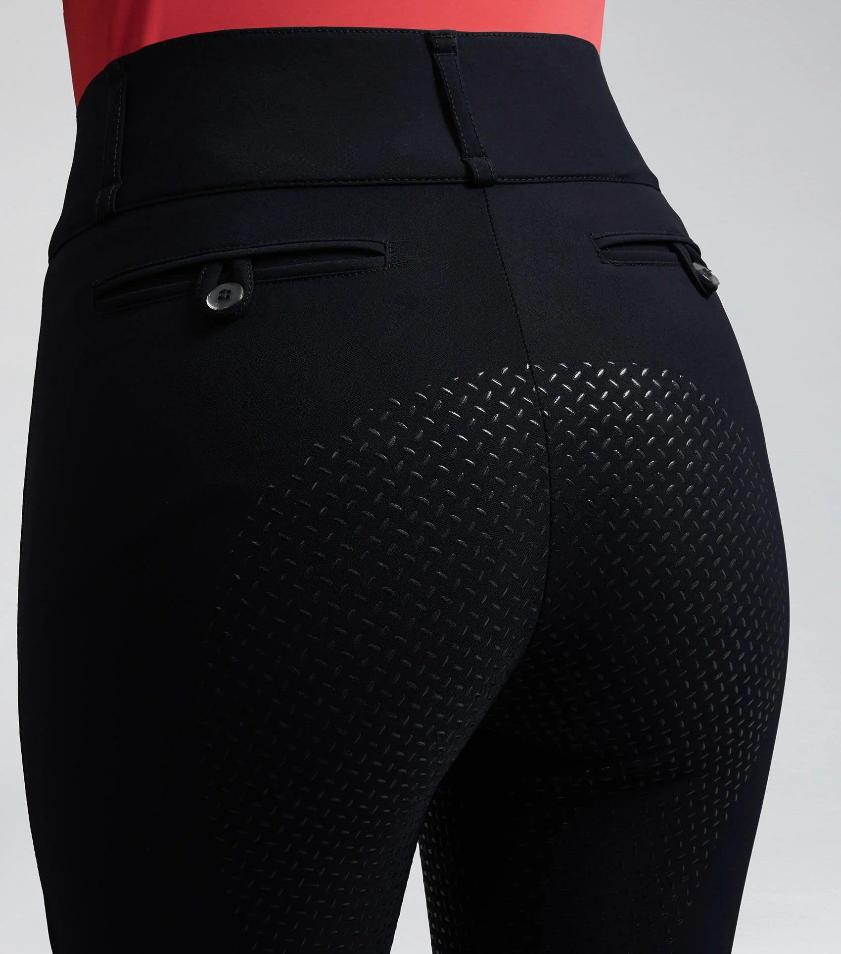 Carapello Ladies Full Seat Gel Riding Breeches Navy
