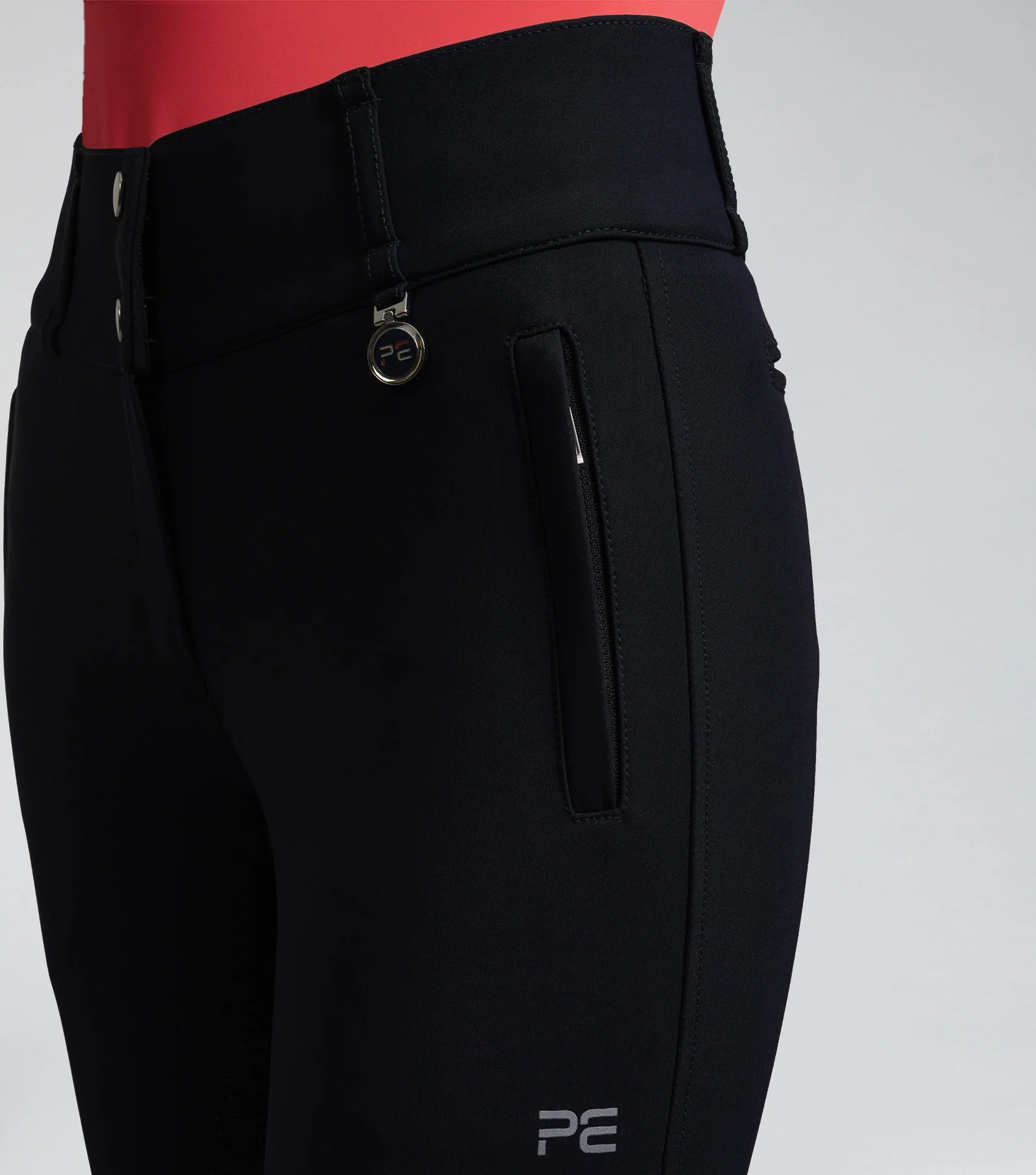 Carapello Ladies Full Seat Gel Riding Breeches Navy
