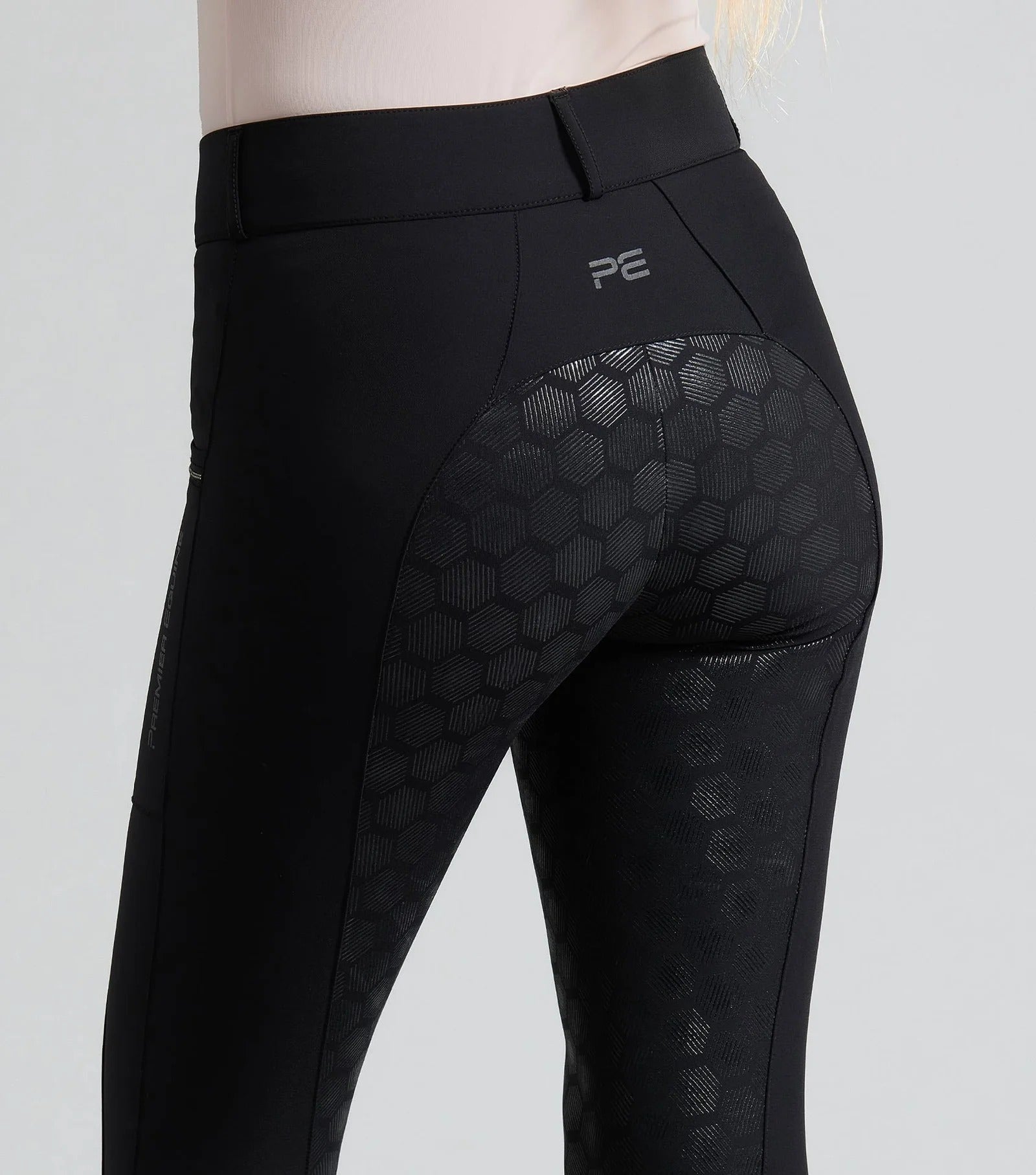 Ofena Womens Full Seat Riding Breeches Black