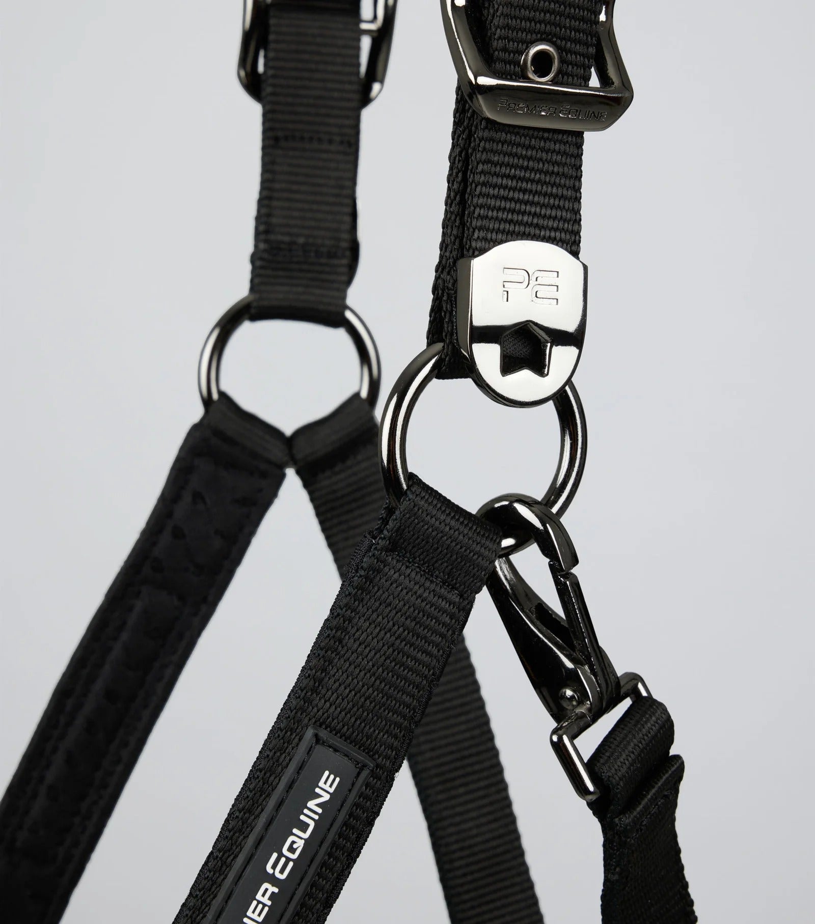 Necto 3D Mesh Head Collar with Lead Rope Black