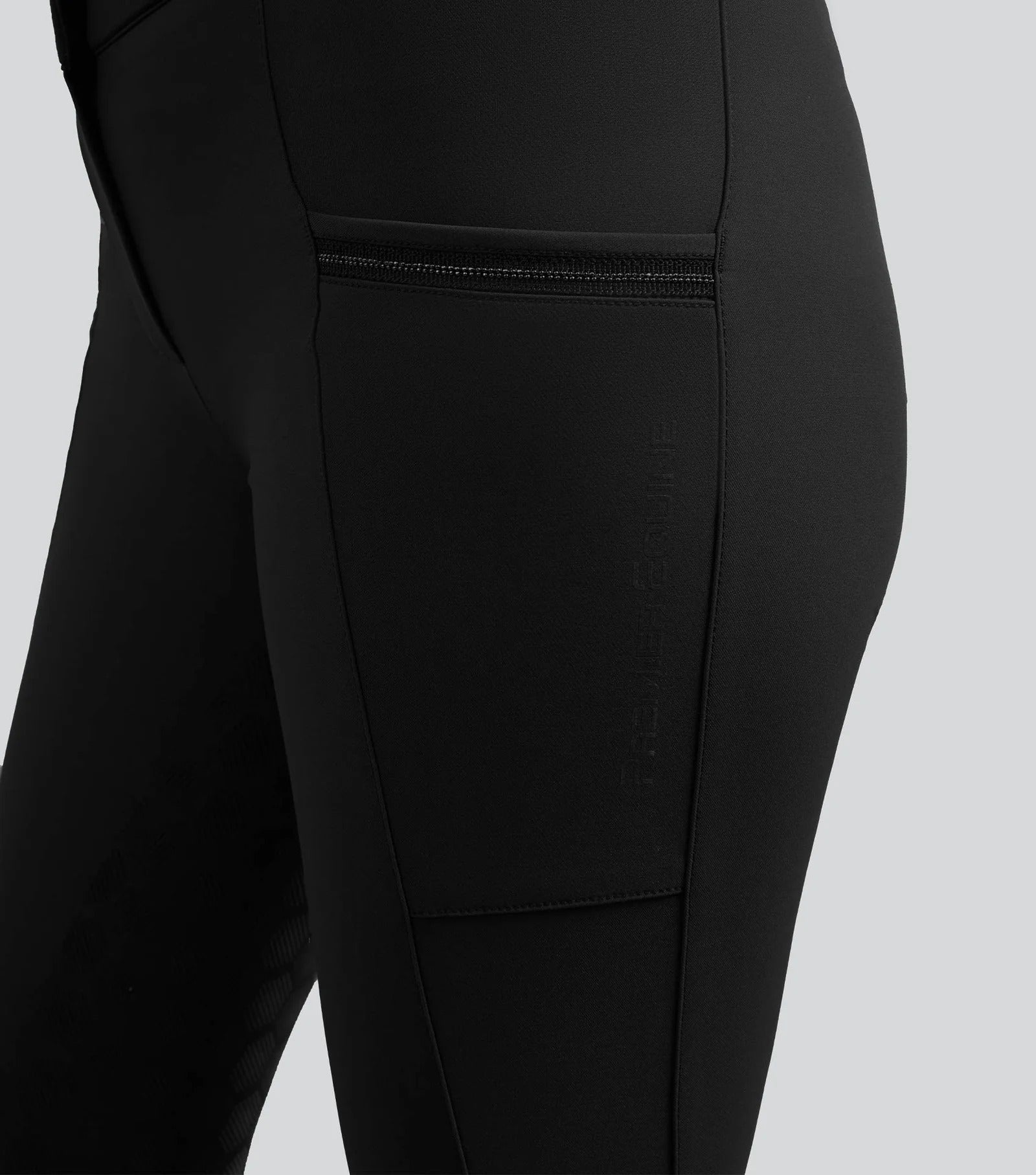 Ofena Womens Full Seat Riding Breeches Black