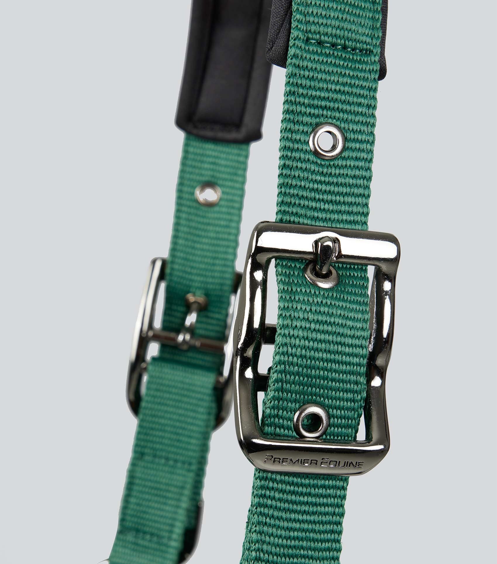 Corda Padded Head Collar with Lead Rope Green