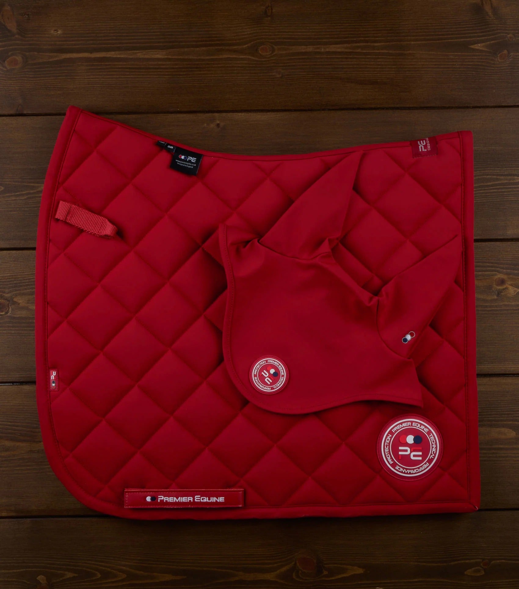 Atlas Close Contact Dressage Square Red