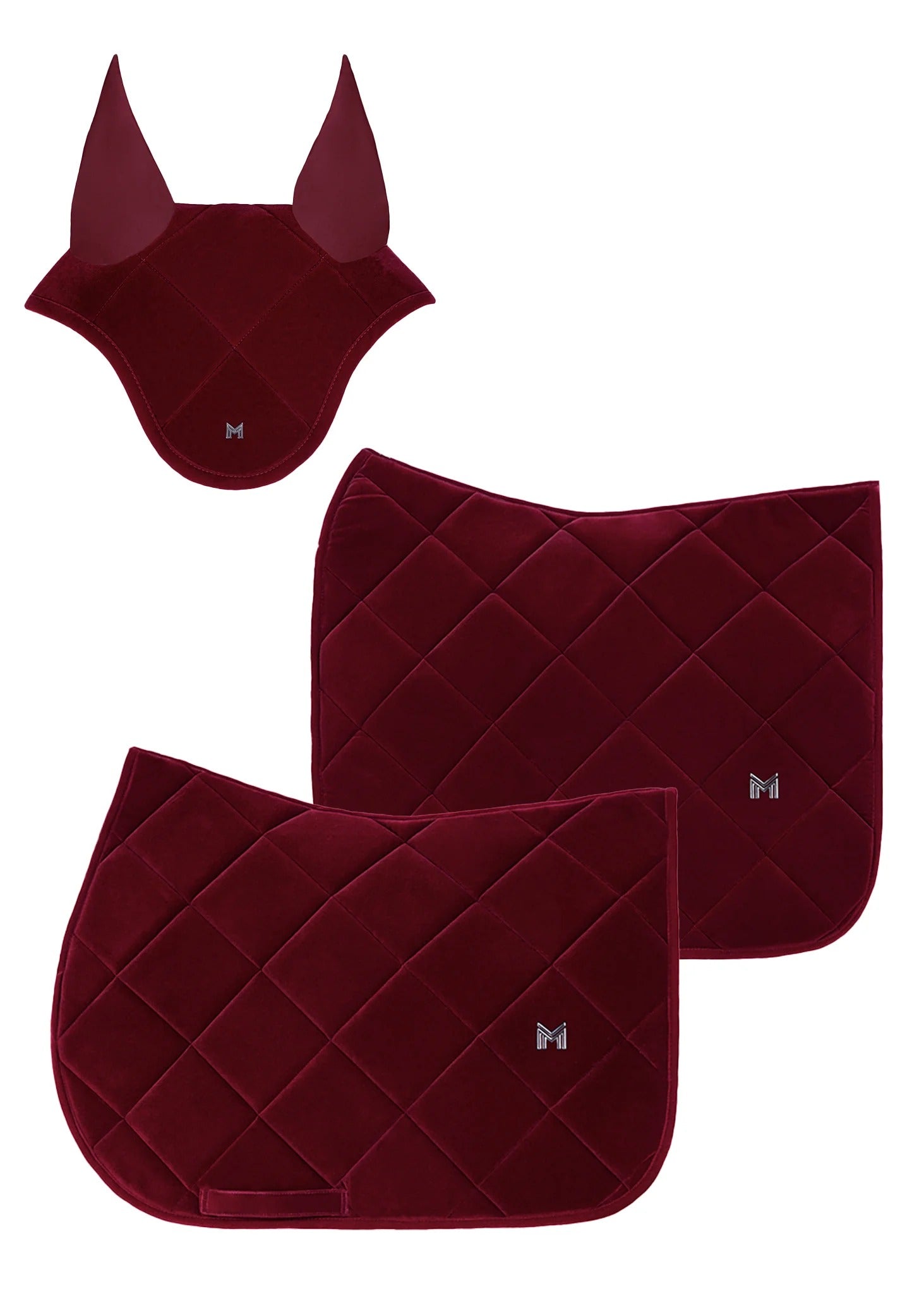 Velvet Ear Bonnet (Ruby)